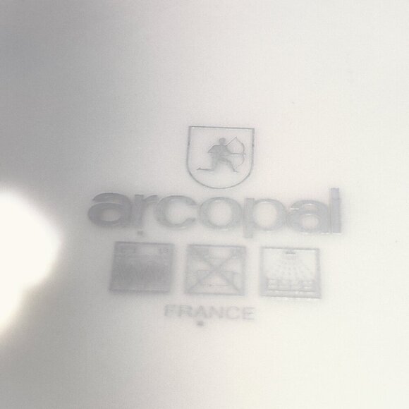 Arcopal Salad plates made in France, Vintage MCM. Unique vegetable design fun! - Picture 6 of 6